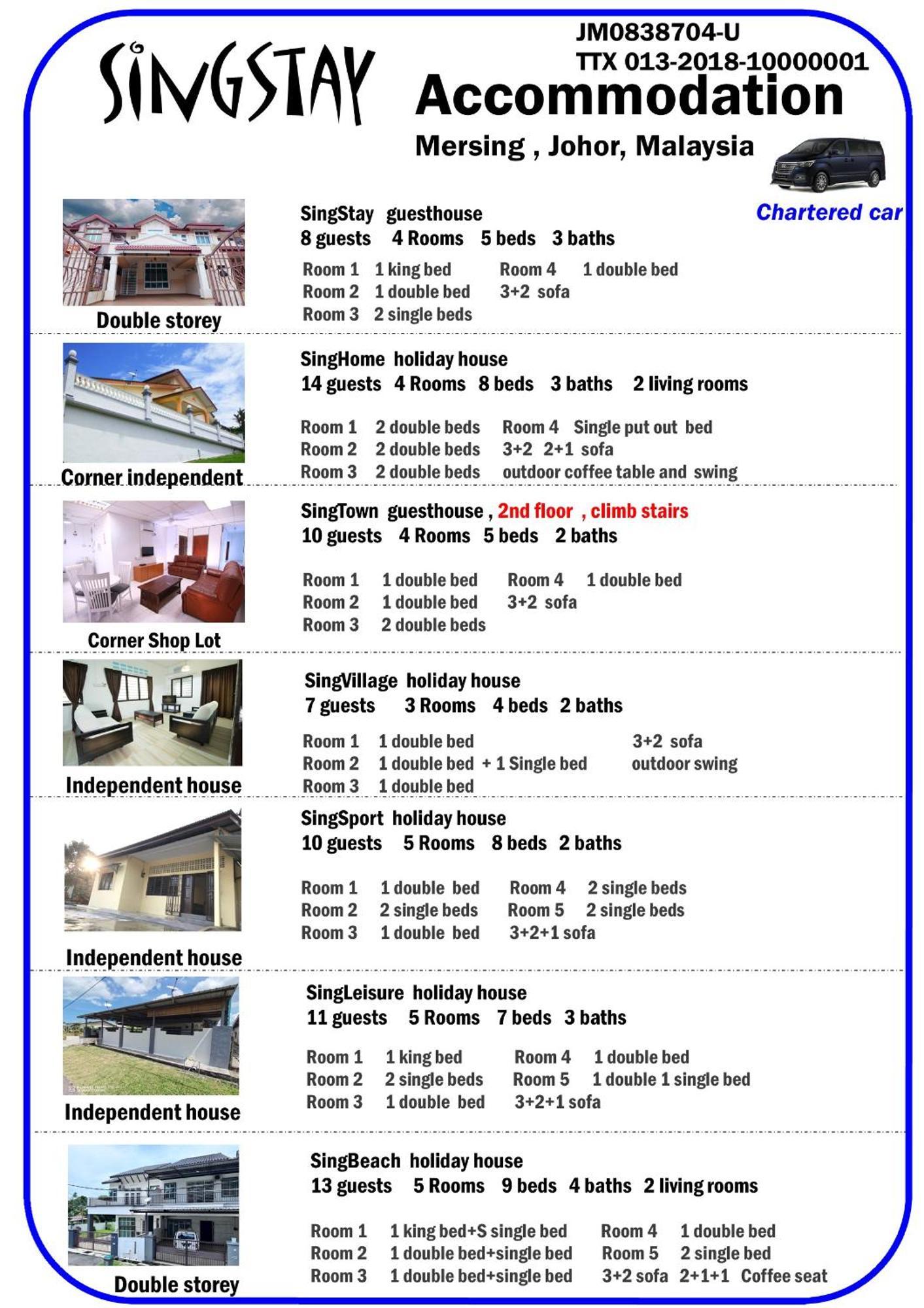 Singstay Guesthouse Мерсинг Экстерьер фото